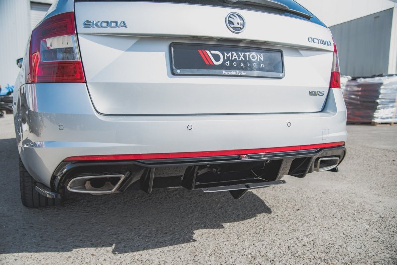 Maxton Diffusor Heck Ansatz V.2 für Skoda Octavia RS Mk3 / Mk3 FL Hatchback / Kombi SK-OC-3-RS-RS2G+RS2RG-ON