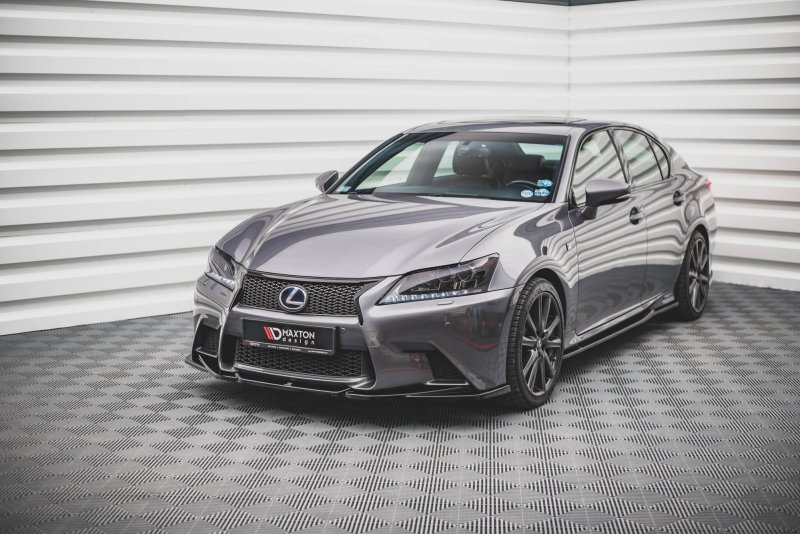 Preview: Maxton Seitenschweller Ansatz für Lexus GS F Sport Mk4(L10) schwarz Hochglanz LE-GS-4-FSPORT-SD1-G
