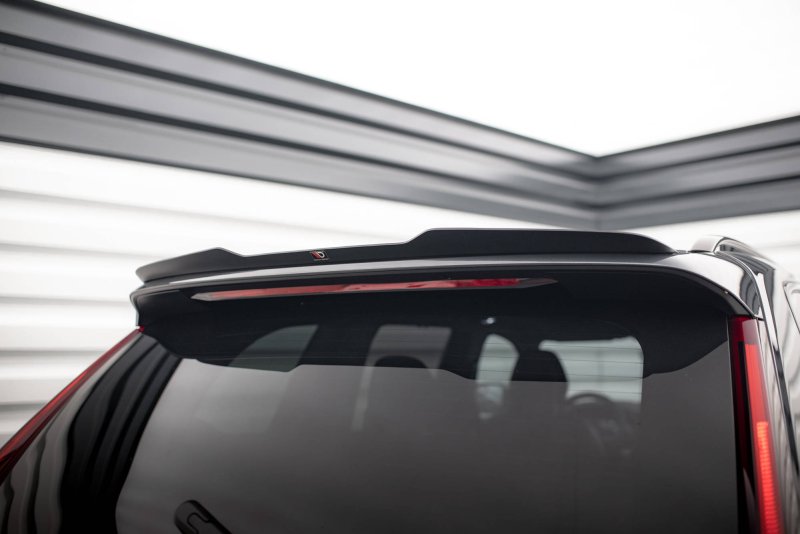 Maxton Spoiler CAP für Volvo XC90 R-Design Mk2 Facelift schwarz Hochglanz VO-XC90-2F-RDESIGN-CAP1-G