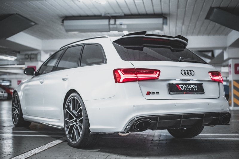 Maxton Heck Ansatz Flaps Diffusor V.2 für Audi RS6 C7 schwarz Hochglanz AU-RS6-C7-RSD2-G