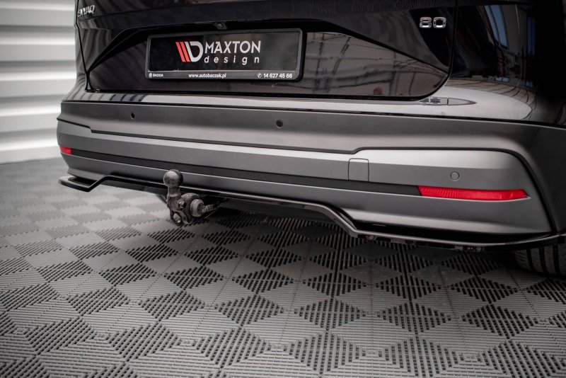 Maxton Mittlerer Diffusor Heck Ansatz DTM Look für Skoda Enyaq iV Carbon Look SK-EN-1-RD1C+RD2-C
