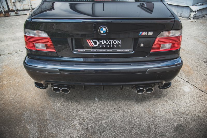 Maxton Heck Ansatz Flaps Diffusor für BMW M5 E39 schwarz Hochglanz BM-5-39-M-RSD1-G
