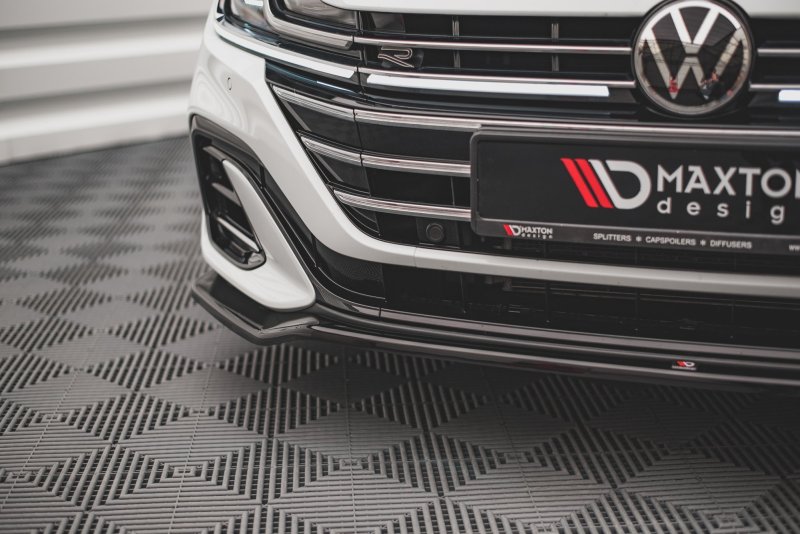 Maxton Front Ansatz V.3 für Volkswagen Arteon R-Line Facelift schwarz Hochglanz VW-AR-1F-RLINE-FD3-G