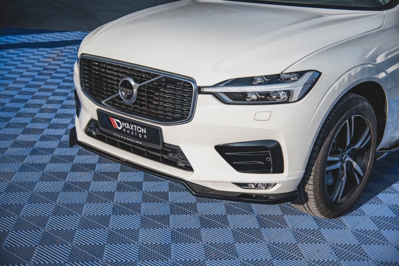 Maxton Front Ansatz V.1 für Volvo XC60 Mk2 R-Design schwarz Hochglanz VO-XC60-2-RDESIGN-FD1-G