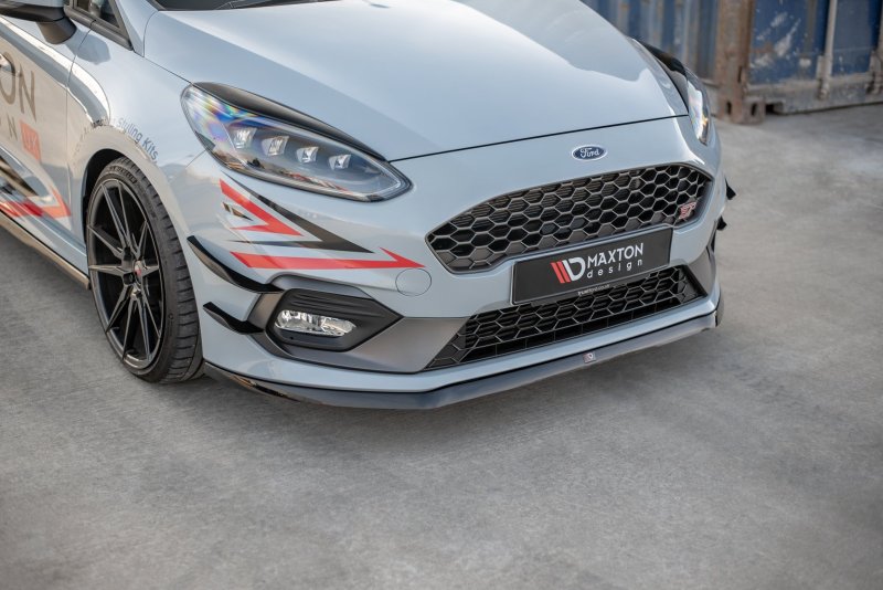 Maxton Front Ansatz V.6 für Ford Fiesta Mk8 ST / ST-Line schwarz Hochglanz FO-FI-8-ST-FD3-G