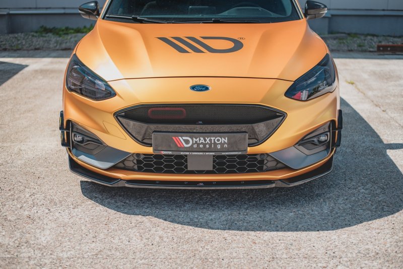 Maxton Front Ansatz V.7 für Ford Focus ST / ST-Line Mk4 schwarz Hochglanz FO-FO-4-ST-FD1-G