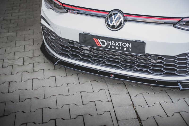 Maxton Front Ansatz +Flaps für V.3 Volkswagen Golf 8 GTI VW-GO-8-GTI-FD3G+FS