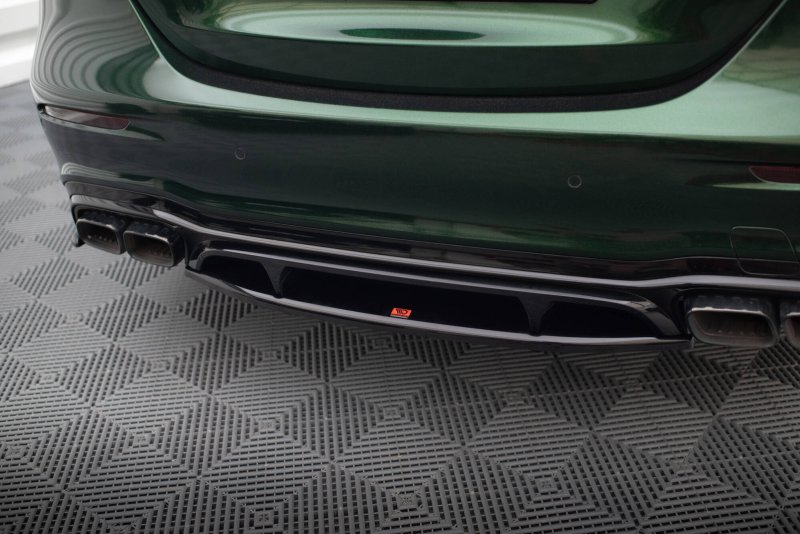 Maxton Mittlerer Cup Diffusor Heck Ansatz Mercedes-AMG E63 W213 Facelift schwarz Hochglanz ME-E-213F-63-RD1G+RD2-G