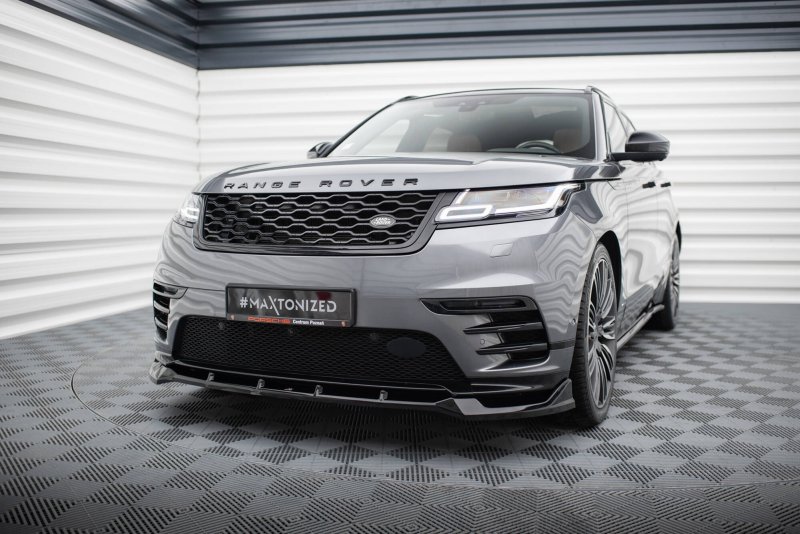Maxton Front Ansatz Land Rover Range Rover Velar R-Dynamic Mk1 schwarz Hochglanz LR-RR-VE-1-RDYNAMIC-FD1-G