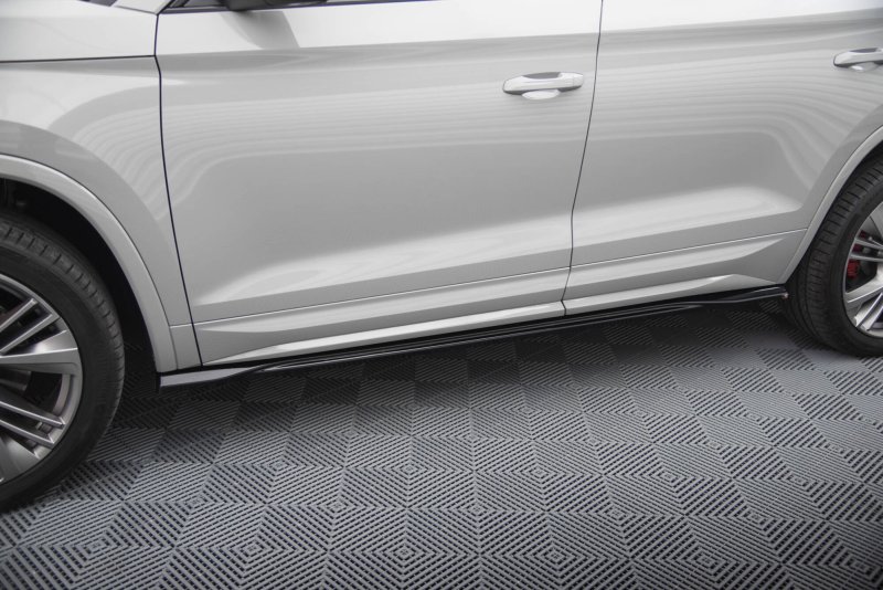 Maxton Seitenschweller Ansatz Skoda Kodiaq RS Mk1 / Mk1 Facelift schwarz Hochglanz SK-KO-1F-RS-SD1-G