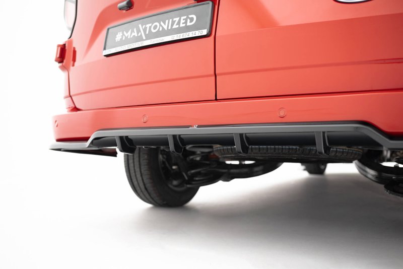 Maxton Mittlerer Cup Diffusor Heck Ansatz Ford Transit Custom / Tourneo Custom Mk2 schwarz Hochglanz FO-TRC-2-RD1G+RD2-G