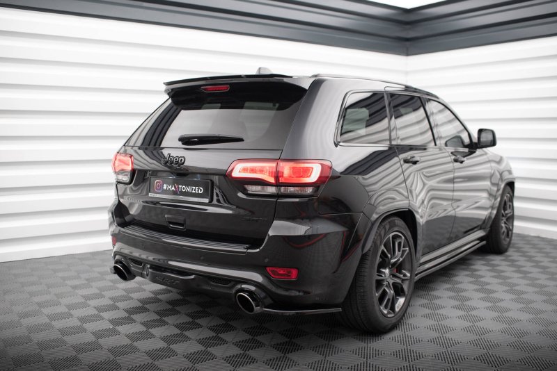Maxton Heck Ansatz Flaps Diffusor Jeep Grand Cherokee SRT WK2 Facelift schwarz Hochglanz JE-GC-4F-SRT8-RSD1-G