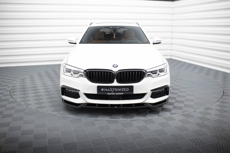 Maxton Front Ansatz V.4 BMW 5er M-Paket G30 / G31 schwarz Hochglanz BM-5-G30-MPACK-FD4-G