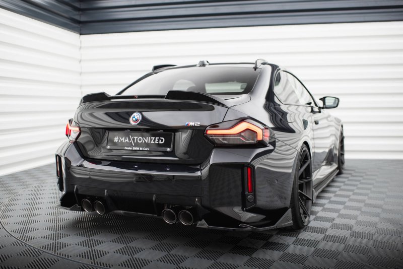 Maxton Heck Ansatz Flaps Diffusor V.2 für BMW M2 G87 schwarz Hochglanz BM-M2-G87-RSD2-G