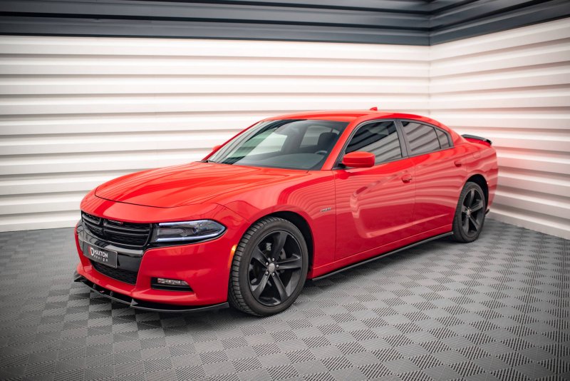 Maxton Seitenschweller Ansatz für Dodge Charger RT Mk7 Facelift schwarz Hochglanz DO-CH-2-RT-SD1-G