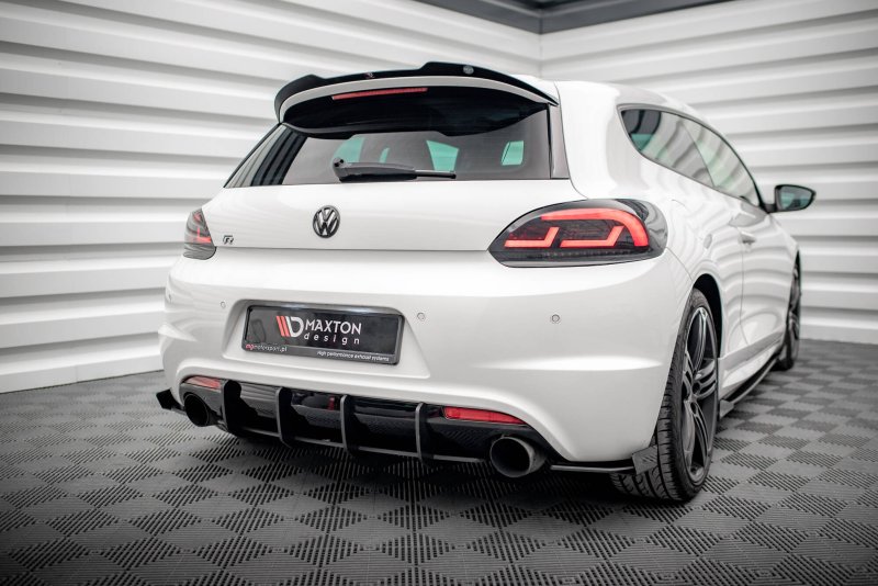 Maxton Hintere Seiten Flaps VW Scirocco R Mk3 schwarz Hochglanz VWSC3RCNC-RSF1-G