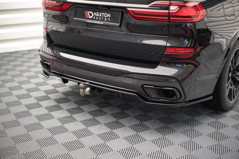 Maxton Mittlerer Diffusor Heck Ansatz DTM Look für BMW X7 M G07 schwarz Hochglanz BM-X7-07-M-RD1G+RD2-G