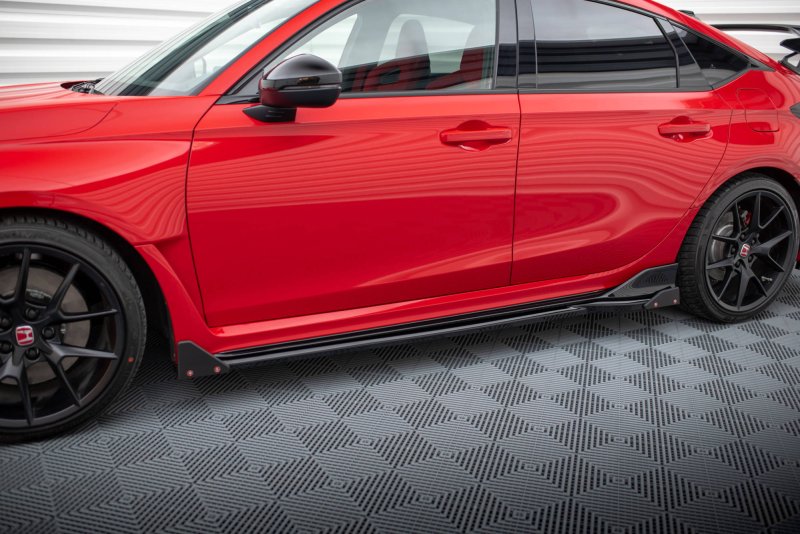 Maxton Seitenschweller Ansatz für V.1 für + Flaps Honda Civic Type-R Mk 11 HO-CI-11-TYPE-R-SD1G+SF1B
