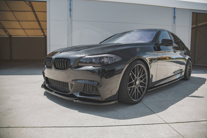 Maxton Front Ansatz V.4 für BMW 5er F10/F11 M-Paket schwarz Hochglanz BM-5-10-MPACK-FD4-G