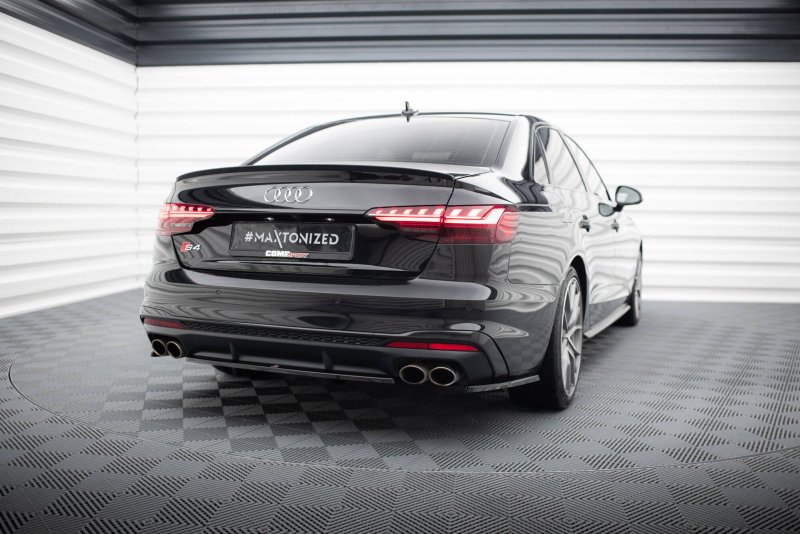 Maxton Heck Ansatz Flaps Diffusor Audi S4 B9 Facelift schwarz Hochglanz AU-S4-B9F-RSD1-G