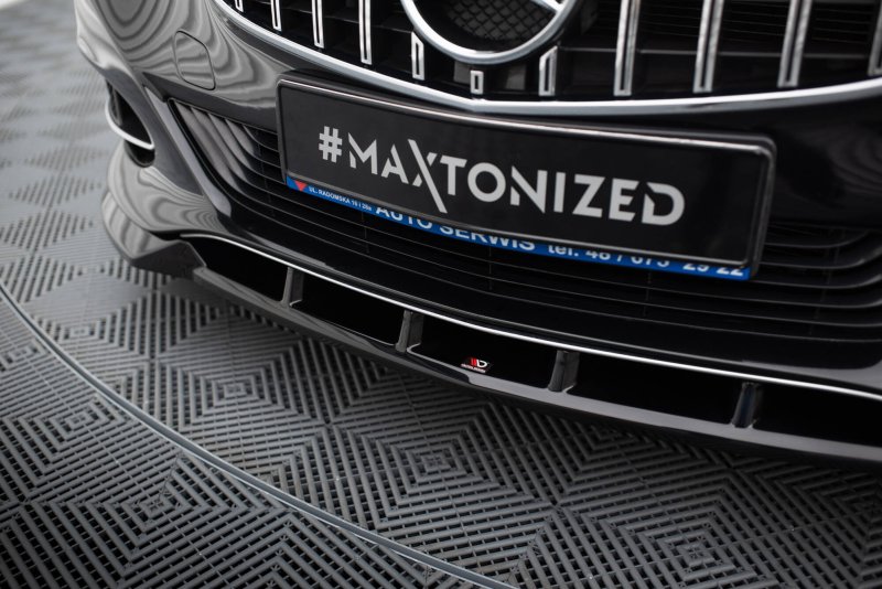 Maxton Front Ansatz Mercedes-Benz E W212 Facelift schwarz Hochglanz ME-E-212F-FD1-G