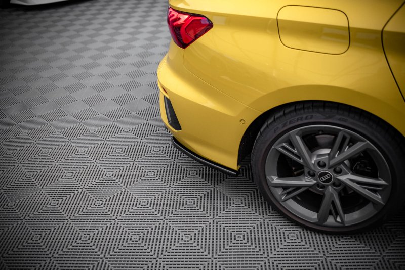 Maxton Heck Ansatz Flaps Diffusor für Audi S3 Limousine 8Y schwarz Hochglanz AU-S3-8Y-S-RSD1-G