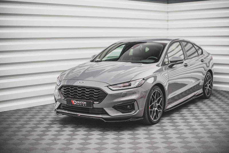 Maxton Front Ansatz V.1 für Ford Mondeo ST-Line Mk5 Facelift schwarz Hochglanz FO-MO-5F-STLINE-FD1-G