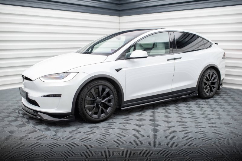 Preview: Maxton Seitenschweller Ansatz Tesla Model X Mk1 Facelift schwarz Hochglanz TE-MODELX-1F-SD1-G