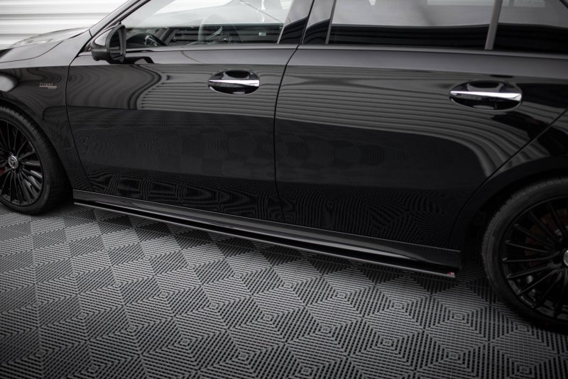 Maxton Street Pro Seitenschweller Ansatz Mercedes-AMG A35 W177 Facelift MEA177F35CNC-SD1BRB