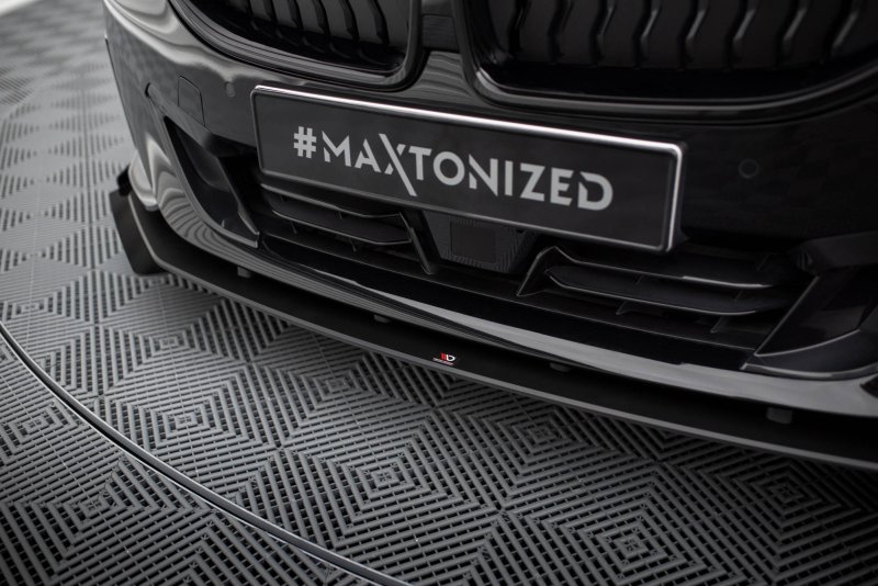 Maxton Street Pro Front Ansatz + Flaps BMW 2 Coupe G42 schwarz Hochglanz BM2G42CNC-FD1BRB+FSF1-G