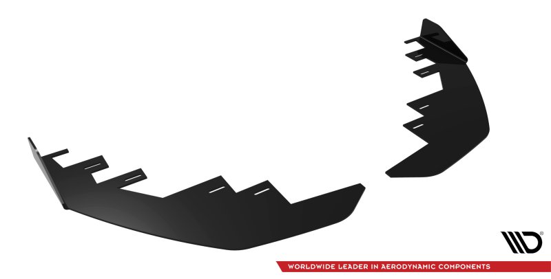 Maxton Front Flaps Mercedes-AMG C43 Coupe / Cabrio C205 Facelift / A205 Facelift schwarz Hochglanz MEC205F43CCNC-FSF1-G