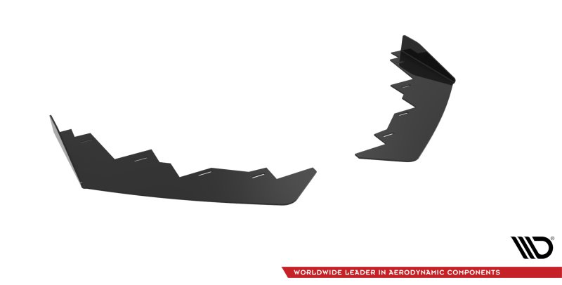 Maxton Front Flaps Peugeot 208 GT Mk2 schwarz Hochglanz PE2082GTCNC-FSF1-G