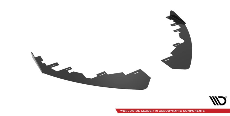 Maxton Front Flaps Audi A3 8Y schwarz Hochglanz AUA38YCNC-FSF1-G