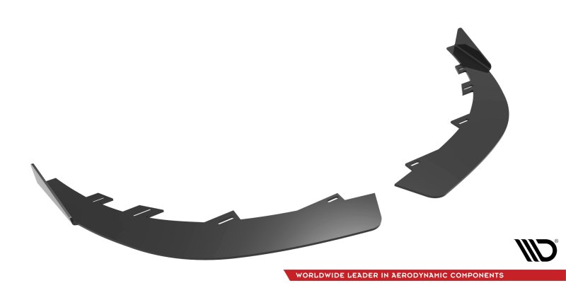 Maxton Front Flaps Ford Fiesta ST Mk6 schwarz Hochglanz FOFI6STCNC-FSF1-G