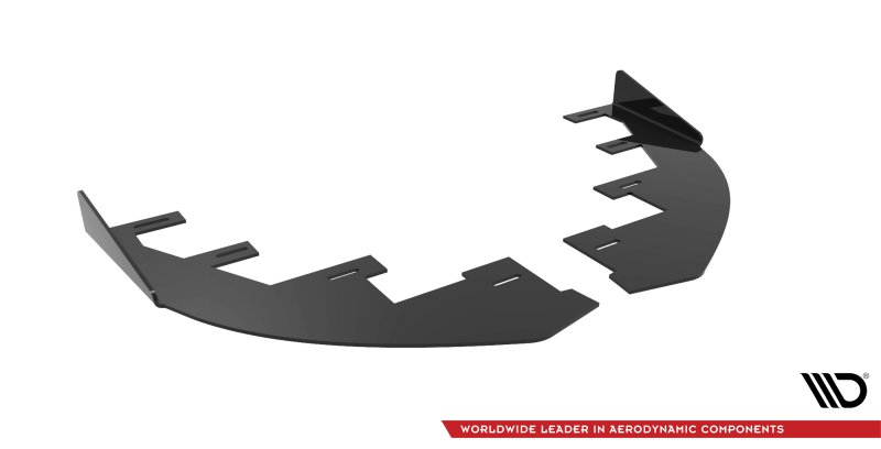 Maxton Front Flaps Mazda 3 MPS Mk1 schwarz Hochglanz MA3MPS1CNC-FSF1-G