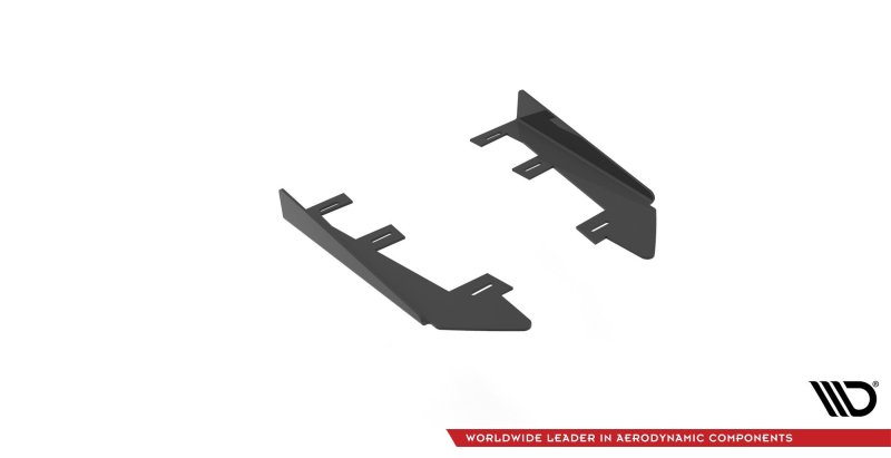 Maxton Hintere Seiten Flaps für BMW 4er M-Paket G22 schwarz Hochglanz BM4G22MPACKCNC-RSF1-G