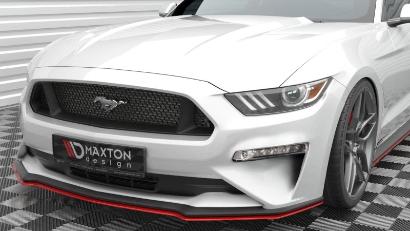 Maxton Front Ansatz V.2 Ford Mustang Mk6 Facelift FO-MU-6F-FD2-RED