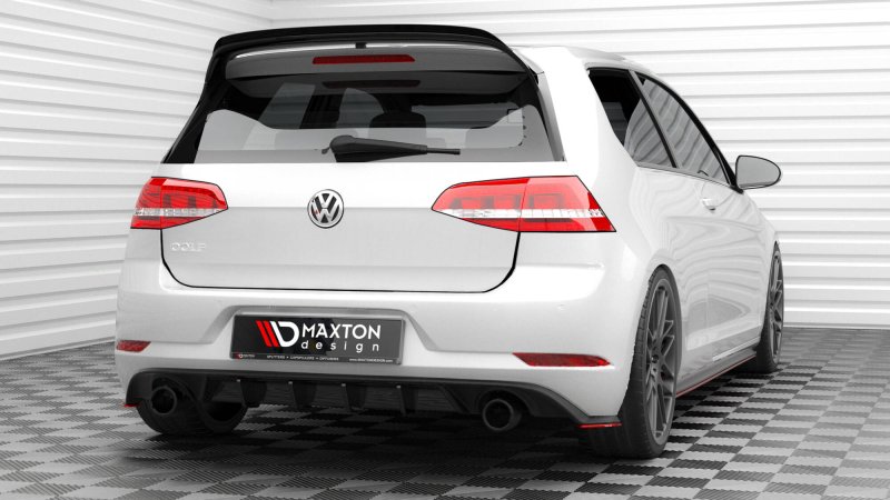Maxton Heck Ansatz Flaps Diffusor V.2 VW Golf GTI Mk7 Facelift schwarz Hochglanz VW-GO-7F-GTI-RSD2-G