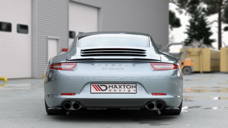 Maxton Spoiler CAP für Porsche 911 Carrera 991 schwarz Hochglanz PO-911-991-CAP1-G