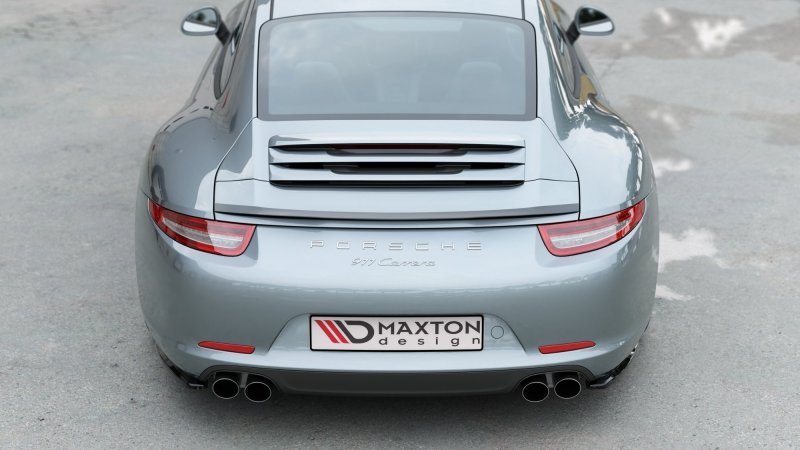 Maxton Spoiler CAP für Porsche 911 Carrera 991 schwarz Hochglanz PO-911-991-CAP1-G