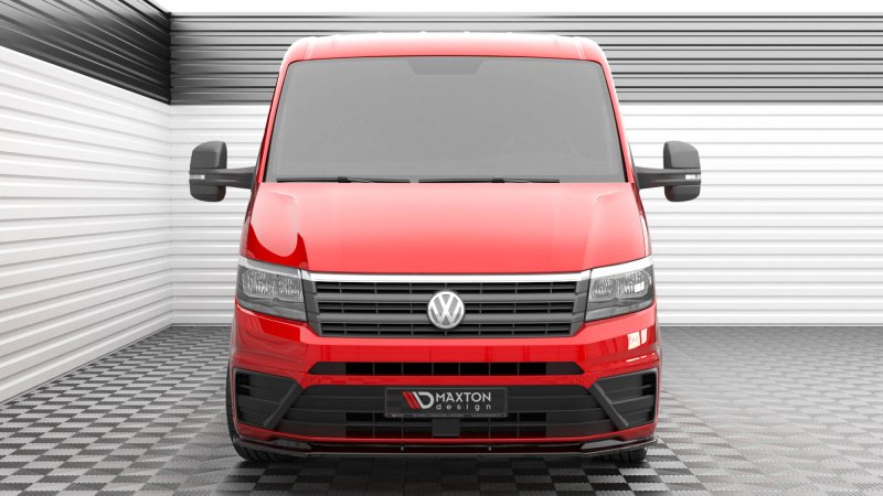 Maxton Front Ansatz V.1 VW Crafter Mk2 schwarz Hochglanz VW-CR-2-FD1-G