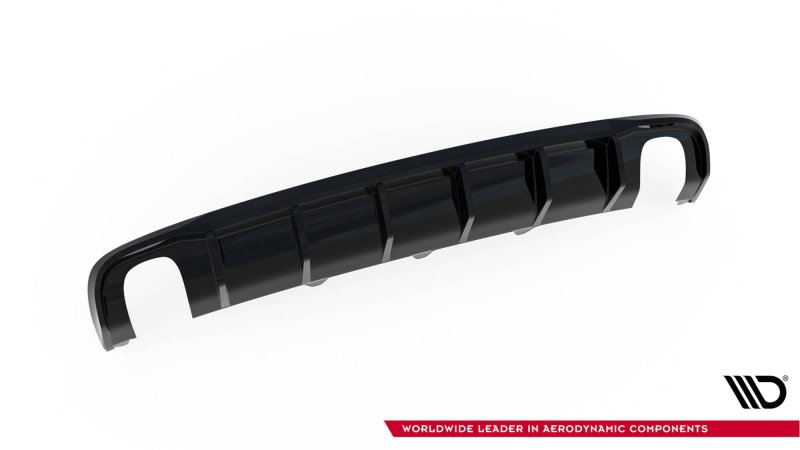 Maxton Diffusor Heck Ansatz Audi A4 B8 Facelift (Version mit Einzelauspuff auf beiden Seiten) AU-A4-B8F-RS1GO_O