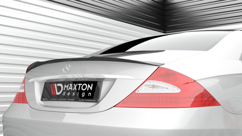 Maxton Spoiler CAP Abrisskante Mercedes-Benz CLS C219 schwarz Hochglanz ME-CLS-C219-CAP1-G