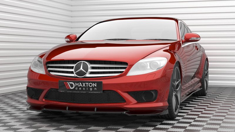 Maxton Front Ansatz V.2 Mercedes-Benz CL 63 AMG C216 schwarz Hochglanz ME-CL-216-AMG-FD2-G