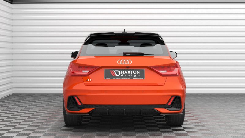 Maxton Heck Ansatz Flaps Diffusor V.2 Audi A1 S-Line GB schwarz Hochglanz AU-A1-GB-SLINE-RSD2-G