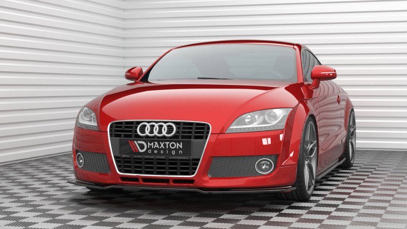 Maxton Front Ansatz V.2 Audi TT 8J schwarz Hochglanz AU-TT-2-FD2-G
