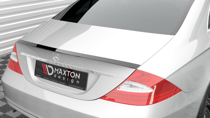 Maxton Spoiler CAP Abrisskante Mercedes-Benz CLS C219 schwarz Hochglanz ME-CLS-C219-CAP1-G