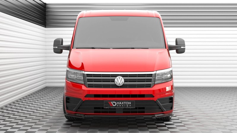 Maxton Front Ansatz V.2 VW Crafter Mk2 schwarz Hochglanz VW-CR-2-FD2-G