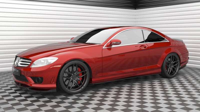 Maxton Front Ansatz V.2 Mercedes-Benz CL 63 AMG C216 schwarz Hochglanz ME-CL-216-AMG-FD2-G