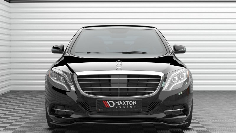 Preview: Maxton Front Ansatz V.1 Mercedes-Benz S W222 schwarz Hochglanz ME-S-222-FD1-G